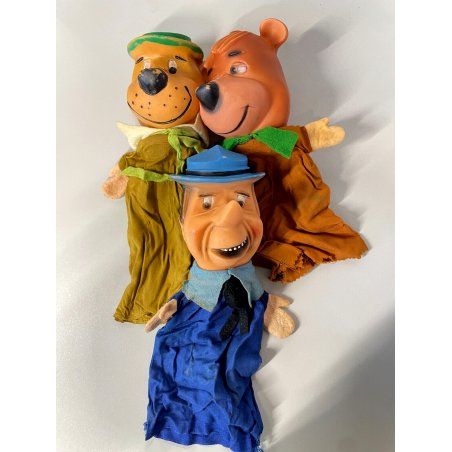 MARIONETTE  Yoghi Bubu Ranger Smith Hanna&Barbera LEDRA COLLEZIONE VINTAGE '60