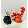 LOTTO 2 PUPAZZO GOMMA Sirenetta Walt Disney URSULA SEBASTIAN 10 cm VINTAGE 1989