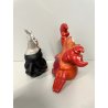 LOTTO 2 PUPAZZO GOMMA Sirenetta Walt Disney URSULA SEBASTIAN 10 cm VINTAGE 1989