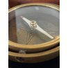 BUSSOLA TAVOLO INCLINABILE STRUMENTO NAUTICO BOX LEGNO OTTONE VETRO DECOR '900