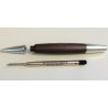 PENNA SFERA Faber-Castell E-MOTION WOOD Moka Chrome VINTAGE BROWN BALLPOINT PEN