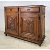 ANTICA CREDENZA LEGNO NOCE 1800 PIEMONTESE RUSTICA DISPENSA SALA ARTE POVERA