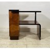TAVOLINO COMODINO ART DECO' ANNI 50 LEGNO RADICA TABLE DESIGN ETAGERE