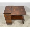 TAVOLINO COMODINO ART DECO' ANNI 50 LEGNO RADICA TABLE DESIGN ETAGERE
