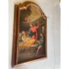 ANTICO DIPINTO OLIO SACRA FAMIGLIA "Il transito di San Giuseppe" RELIGIOSO '600