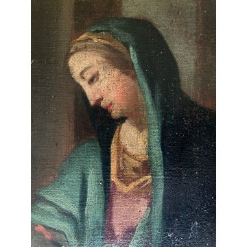 ANTICO DIPINTO OLIO SACRA FAMIGLIA "Il transito di San Giuseppe" RELIGIOSO '600