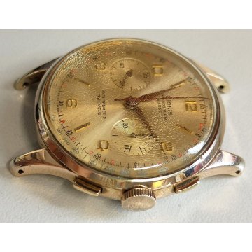 ANTICO OROLOGIO POLSO oro DIONIS anni 60 Cronografo AVIA cal. LANDERON 149 Watch