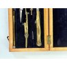 COMPASSO ANTICO Con SCATOLA LEGNO Pezzi Vari VECCHI STRUMENTI Disegno Tecnico