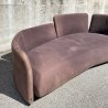 DIVANO DESIGN Feg MODELLO Pin Up STOFFA MARRONE SOFA VINTAGE 1990 SFODERABILE