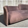DIVANO DESIGN Feg MODELLO Pin Up STOFFA MARRONE SOFA VINTAGE 1990 SFODERABILE