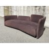 DIVANO DESIGN Feg MODELLO Pin Up STOFFA MARRONE SOFA VINTAGE 1990 SFODERABILE