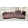 DIVANO DESIGN Feg MODELLO Pin Up STOFFA MARRONE SOFA VINTAGE 1990 SFODERABILE