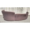 DIVANO DESIGN Feg MODELLO Pin Up STOFFA MARRONE SOFA VINTAGE 1990 SFODERABILE