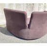 DIVANO DESIGN Feg MODELLO Pin Up STOFFA MARRONE SOFA VINTAGE 1990 SFODERABILE