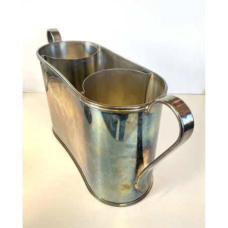 SECCHIELLO PORTAGHIACCIO SILVERPLATED 2 BOTTIGLIE CHAMPAGNE GLACETTE VINTAGE '70
