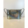 SECCHIELLO PORTAGHIACCIO SILVERPLATED 2 BOTTIGLIE CHAMPAGNE GLACETTE VINTAGE '70