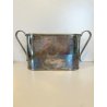SECCHIELLO PORTAGHIACCIO SILVERPLATED 2 BOTTIGLIE CHAMPAGNE GLACETTE VINTAGE '70
