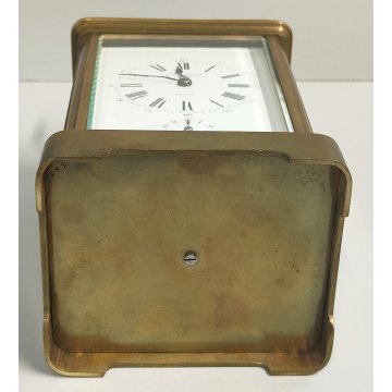 ANTICO OROLOGIO OFFICIER A. H. Rodanette PENDULETTE Sveglia Viaggio TAVOLO Clock