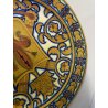 PIATTO PARATA CERAMICA Cantagalli TOSCANA DECORO LUSTRO GIGLIO FIORENTINO ø 32cm