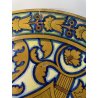 PIATTO PARATA CERAMICA Cantagalli TOSCANA DECORO LUSTRO GIGLIO FIORENTINO ø 32cm