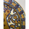 PIATTO PARATA CERAMICA Cantagalli TOSCANA DECORO LUSTRO GIGLIO FIORENTINO ø 32cm