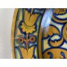 PIATTO PARATA CERAMICA Cantagalli TOSCANA DECORO LUSTRO GIGLIO FIORENTINO ø 32cm