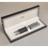 Niji PARURE PENNA Stilografica & Sfera CARBONIO set FOUNTAIN PEN + BALLPOINT PEN