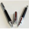 Niji PARURE PENNA Stilografica & Sfera CARBONIO set FOUNTAIN PEN + BALLPOINT PEN