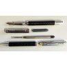 Niji PARURE PENNA Stilografica & Sfera CARBONIO set FOUNTAIN PEN + BALLPOINT PEN