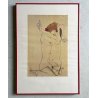 STAMPA LITOGRAFIA Egon Schiele "Girlfriends" EMBRACE EROTIC ART ESPRESSIONISMO