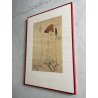STAMPA LITOGRAFIA Egon Schiele "Girlfriends" EMBRACE EROTIC ART ESPRESSIONISMO