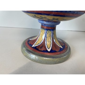 ANTICO VASO BIANSATO A. Rubboli Gualdo Tadino MAIOLICA LUSTRO RAFFAELLESCHE 27cm