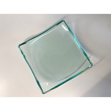 SVUOTATASCHE DESIGN Fontana Arte VETRO CRISTALLO MOLATO VERDE 20x20x5,5 cm/h '50