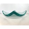 SVUOTATASCHE DESIGN Fontana Arte VETRO CRISTALLO MOLATO VERDE 20x20x5,5 cm/h '50