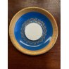 SERVIZIO TE VINTAGE 10 pers 22 pz. PORCELLANA Sevres DECORO BLUE GOLD MIDCENTURY