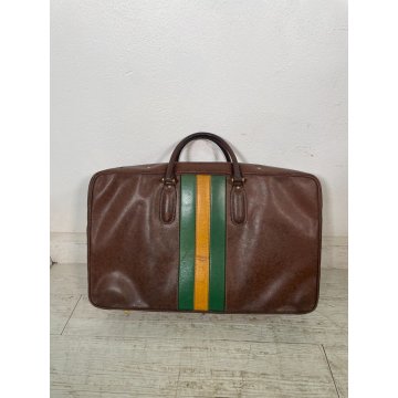 ANTICA COPPIA BORSE da VIAGGIO GUCCI VALIGIA VINTAGE PELLE BORSONE anni 50/60