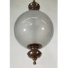 LAMPADARIO ANNI 50 VINTAGE ATTR. LUIGI CACCIA DOMINIONI VETRO RAME CEILING LAMP