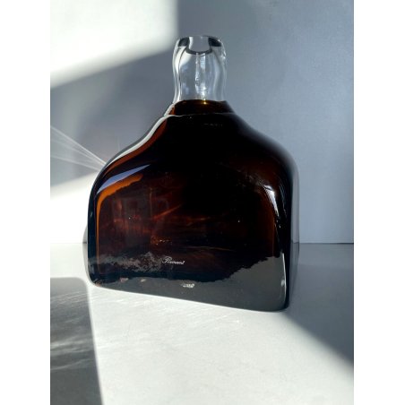 BOTTIGLIA VASO VINTAGE VETRO Murano GLASS COLOR AMBRA DESIGN Flamant '900