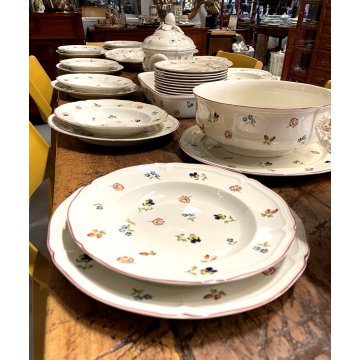 SERVIZIO PIATTI 12 pers. 42 pz. PORCELLANA villeroy & boch "Petit fleur" AFFARE!