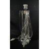 VINTAGE PIED de LAMP CRISTAL DE Sevres FRANCE CRYSTAL BASE LAMP 39 cm/h ANNI '50