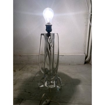 VINTAGE PIED de LAMP CRISTAL DE Sevres FRANCE CRYSTAL BASE LAMP 39 cm/h ANNI '50