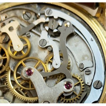 ANTICO OROLOGIO POLSO D'Ascia Napoli CHRONOGRAFO MILITARE monopulsante LANDERON