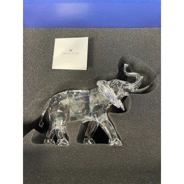 ELEFANTE SWAROVSKI CON SCATOLA 17 cm STATUA CRISTALLO CRYSTAL DESIGN ELEPHANT