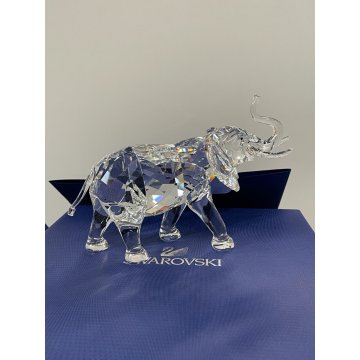 ELEFANTE SWAROVSKI CON SCATOLA 17 cm STATUA CRISTALLO CRYSTAL DESIGN ELEPHANT