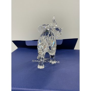 ELEFANTE SWAROVSKI CON SCATOLA 17 cm STATUA CRISTALLO CRYSTAL DESIGN ELEPHANT