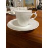 SERVIZIO CAFFE 8 pers. Vecchio Richard Ginori BIANCO PORCELLANA TAZZINA PIATTINO
