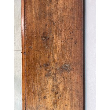 ANTICA GRANDE CASSAPANCA legno LARICE 186 cm epoca 1800 OLD WOOD CHEST FORMELLA