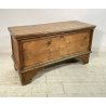 ANTICA PICCOLA CASSAPANCA legno ABETE 109 cm epoca 1800 OLD WOOD CHEST FORMELLA
