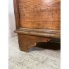 ANTICA PICCOLA CASSAPANCA legno ABETE 109 cm epoca 1800 OLD WOOD CHEST FORMELLA