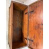 ANTICA PICCOLA CASSAPANCA legno ABETE 109 cm epoca 1800 OLD WOOD CHEST FORMELLA